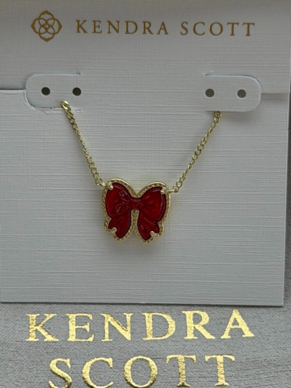 Kendra Scott Red Pendant Necklace